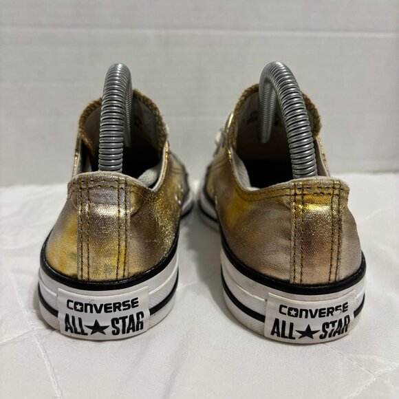Converse Chuck Taylor All Star Ox Metallic Gold Silver Copper Low Top Women’s 6 - Picture 4 of 16